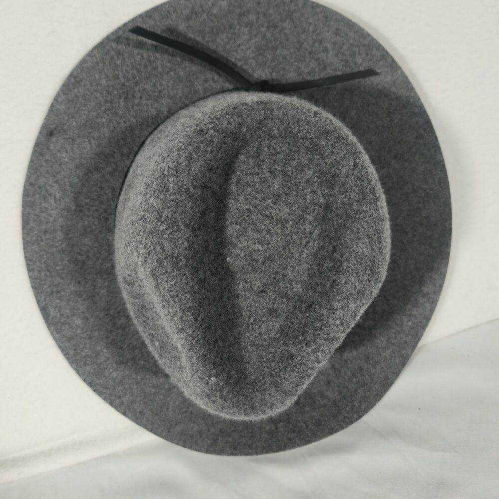 Brixton Unisex Fedora Hat Gray Wool Size M  7 1/4
